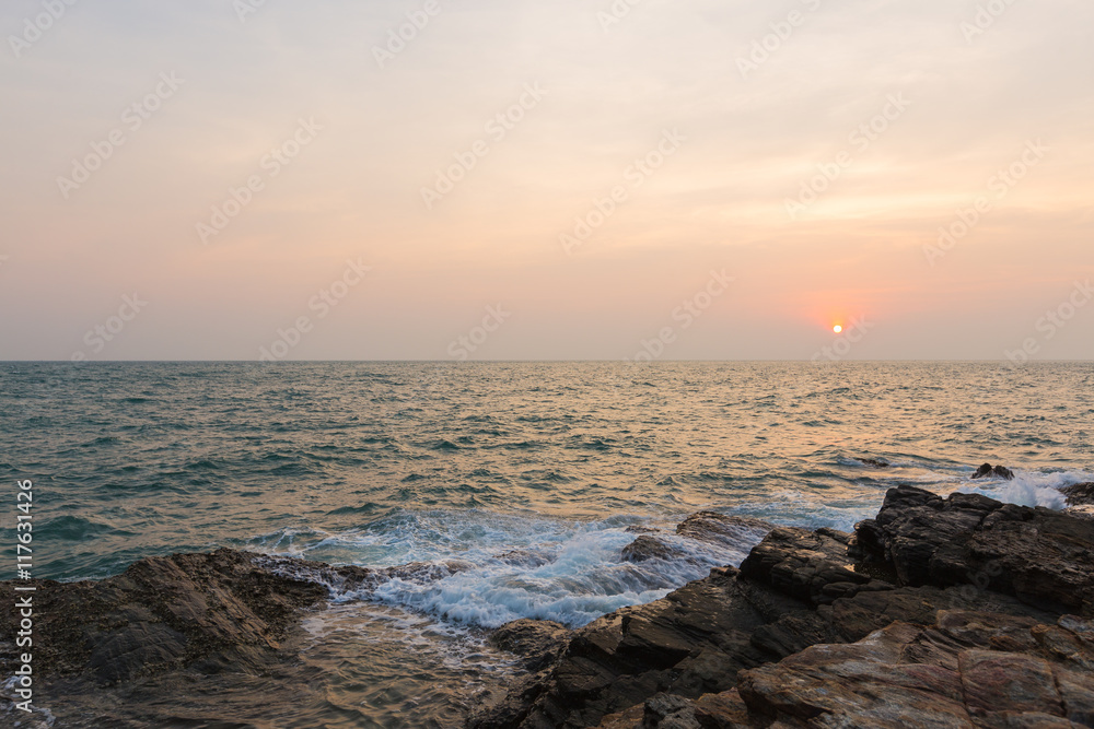 Sea at sunset Sea at sunset