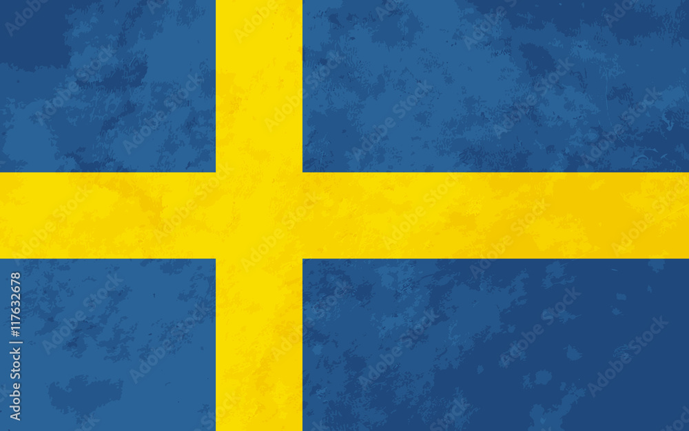 True proportions Sweden flag with texture True proportions Sweden flag with texture