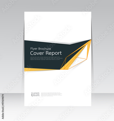 Vector design for Cover Report Annual Flyer Poster in A4 size