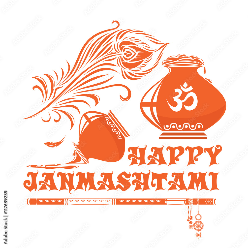 Download Happy Krishna Janmashtami Wishes Photo, PSD Free