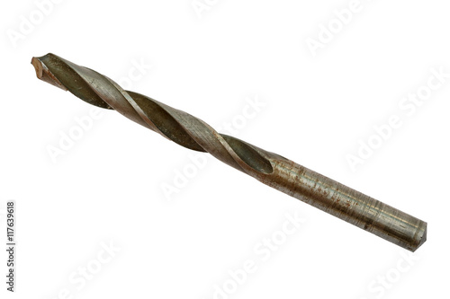 Drill bit isolated on white background
