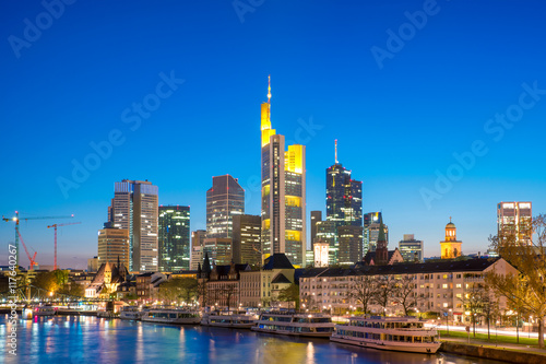 View of Frankfurt am Main skyline in Germany. © ake1150