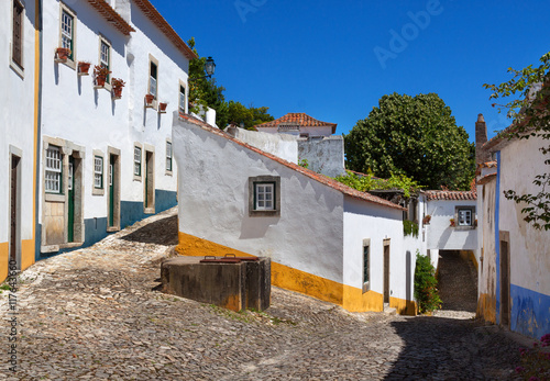 Deserted Historical Streets in Obidos