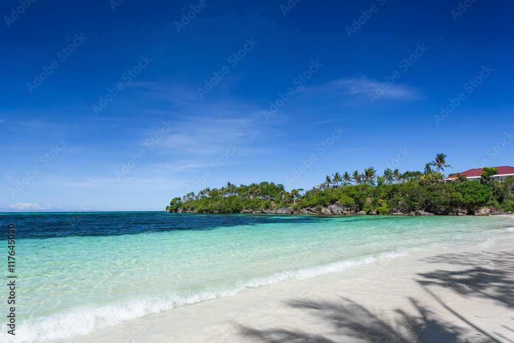 Tropical sandy seashore