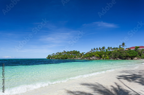 Tropical sandy seashore