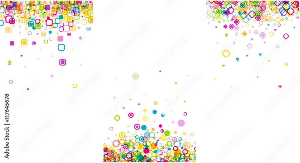 Backgrounds set with geometric pattern. Backgrounds set with geometric pattern.
