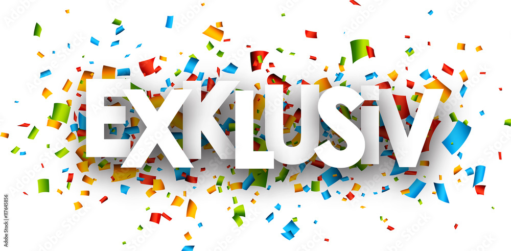 Exclusive paper banner. Exclusive paper banner.