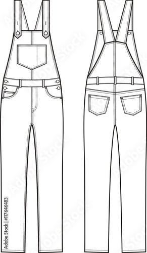 Jean overalls