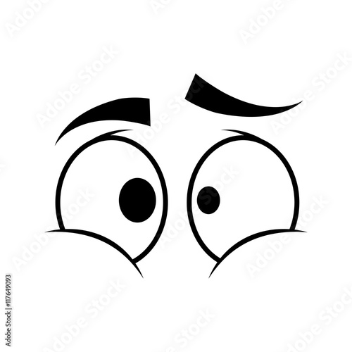 eye crazy look vision optical  icon. Isolated and flat illustration. Vector graphic