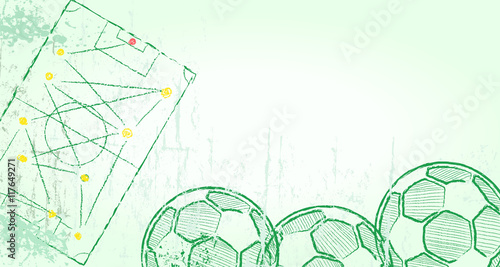 Football or Soccer design template, good copy space, vector