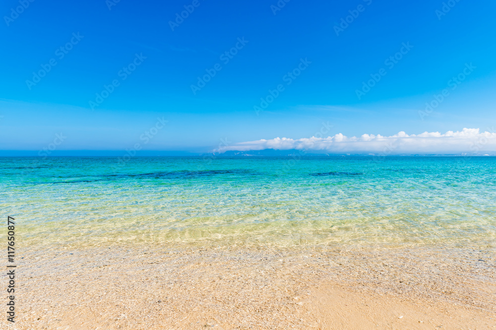 Beach, sea, landscape. Okinawa, Japan, Asia.