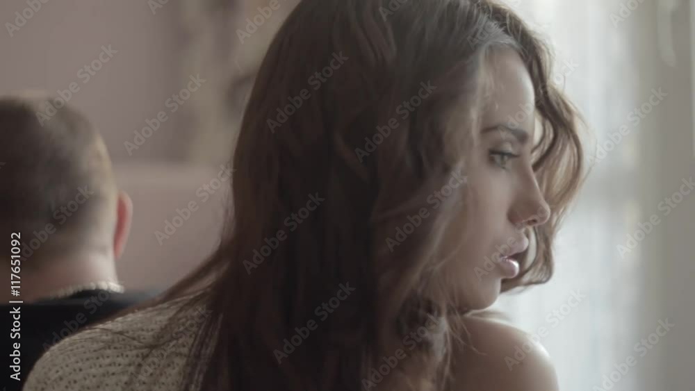 Close-up of a beautiful woman. Close-up of a beautiful woman.