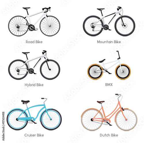 Vector bicycles set