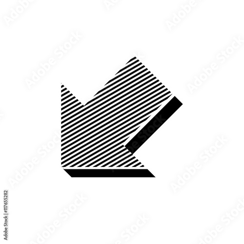 ikona ze wzorku pasków i kresek