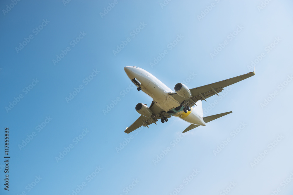 青空を飛翔する旅客機 青空を飛翔する旅客機