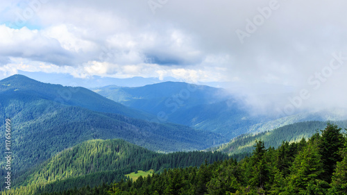 Bright, picturesque Carpathian mountains landscape. Chornogora ridge, Ukraine, Europe. © O.Farion