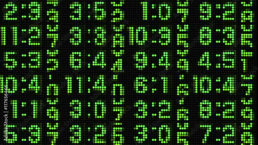 numerical digital display LED clock counter numerical digital display LED clock counter