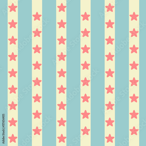 Seamless sweet Stars and Stripes Pattern