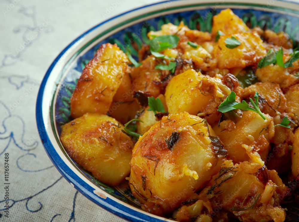Lebanese Garlic Potatoes Stock Photo | Adobe Stock