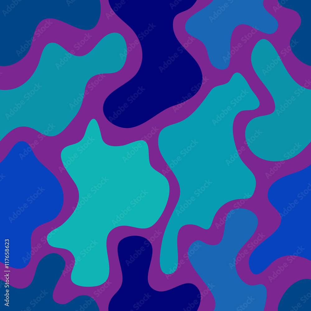 abstract vector chaotic spotted seamless pattern
