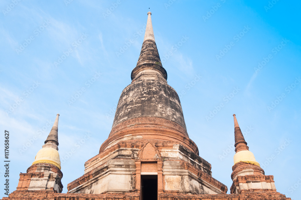 Old Thailand temple,Temple Wat Yai Chai Mongkol at Ayutthaya,Historic site, Thailand Old Thailand temple,Temple Wat Yai Chai Mongkol at Ayutthaya,Historic site, Thailand
