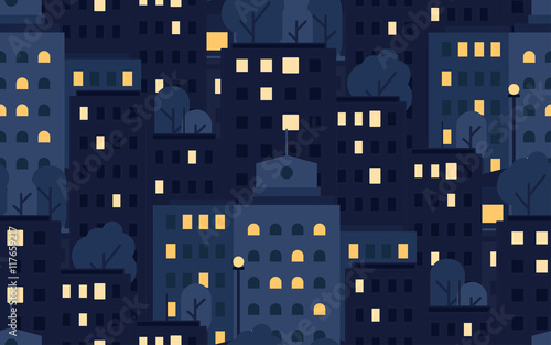 City Seamless Pattern