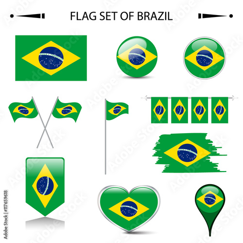 flag of BRAZIL vector set Free Download flag of BRAZIL vector set - GFXLoad