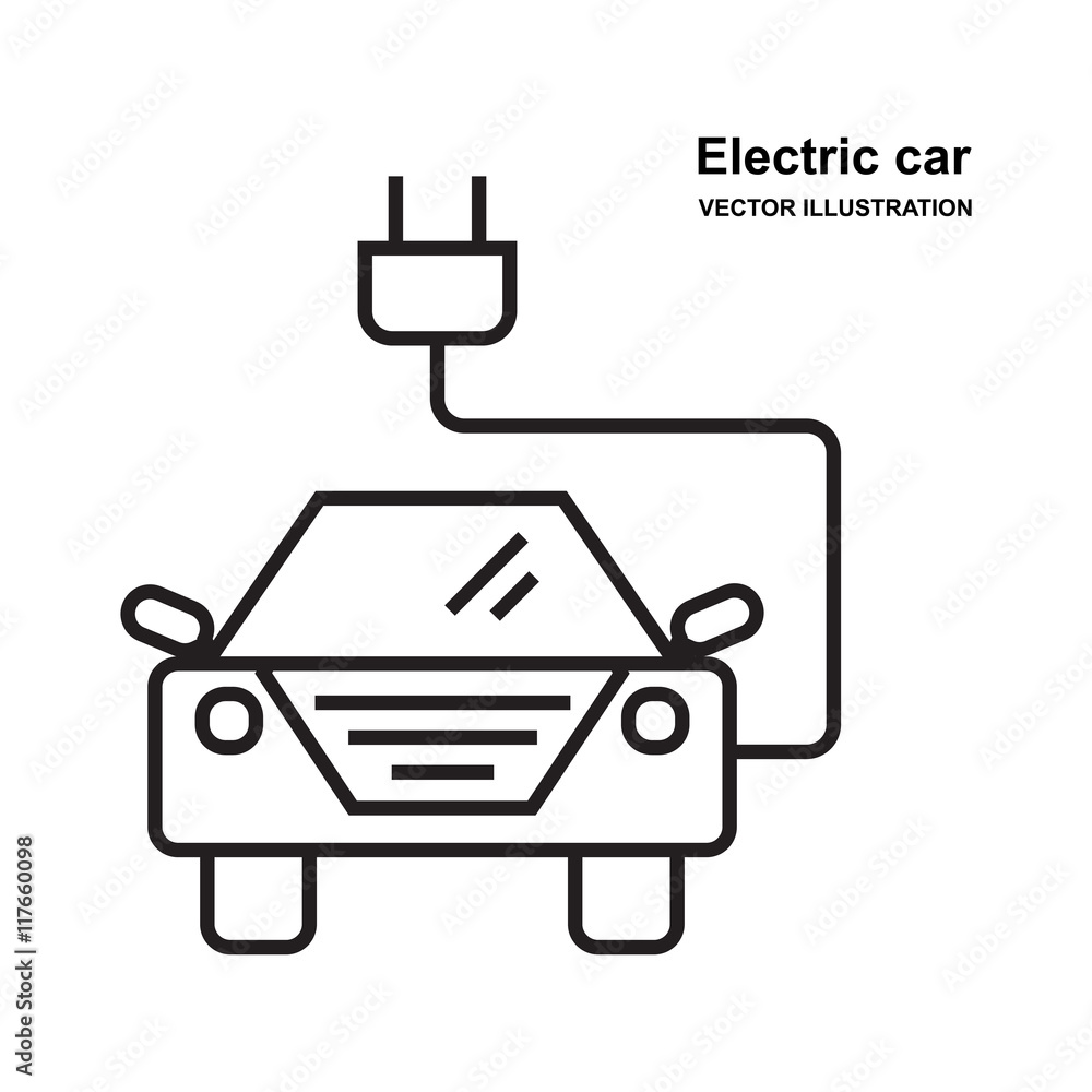Electric car icon Electric car icon