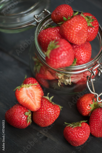 Fresh ripe strawberry