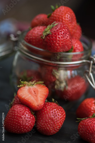 Fresh ripe strawberry