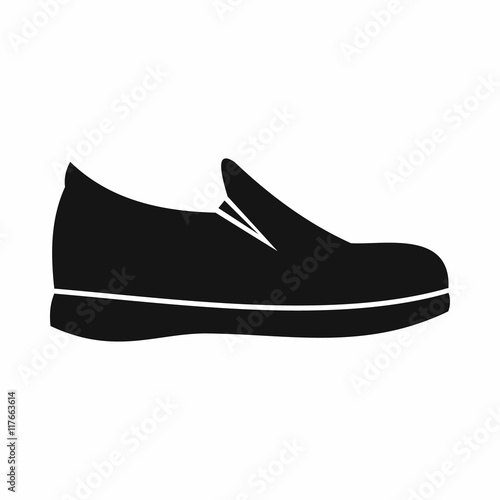 Shoes icon in simple style isolated on white background. Wear symbol