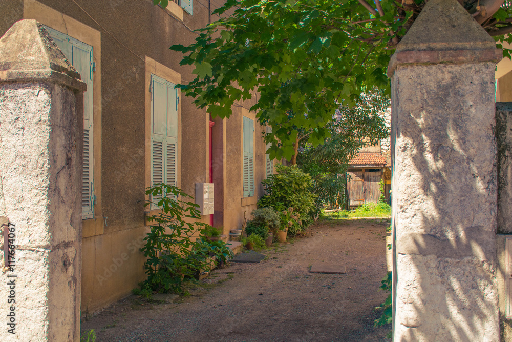 Fototapeta premium Cours entré ferme 01