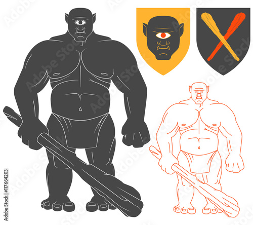 Cyclops with a club