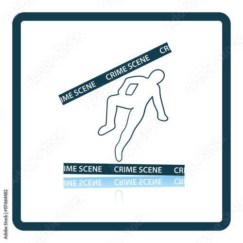 Crime scene icon