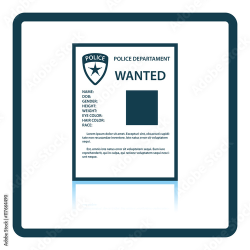 Wanted poster icon