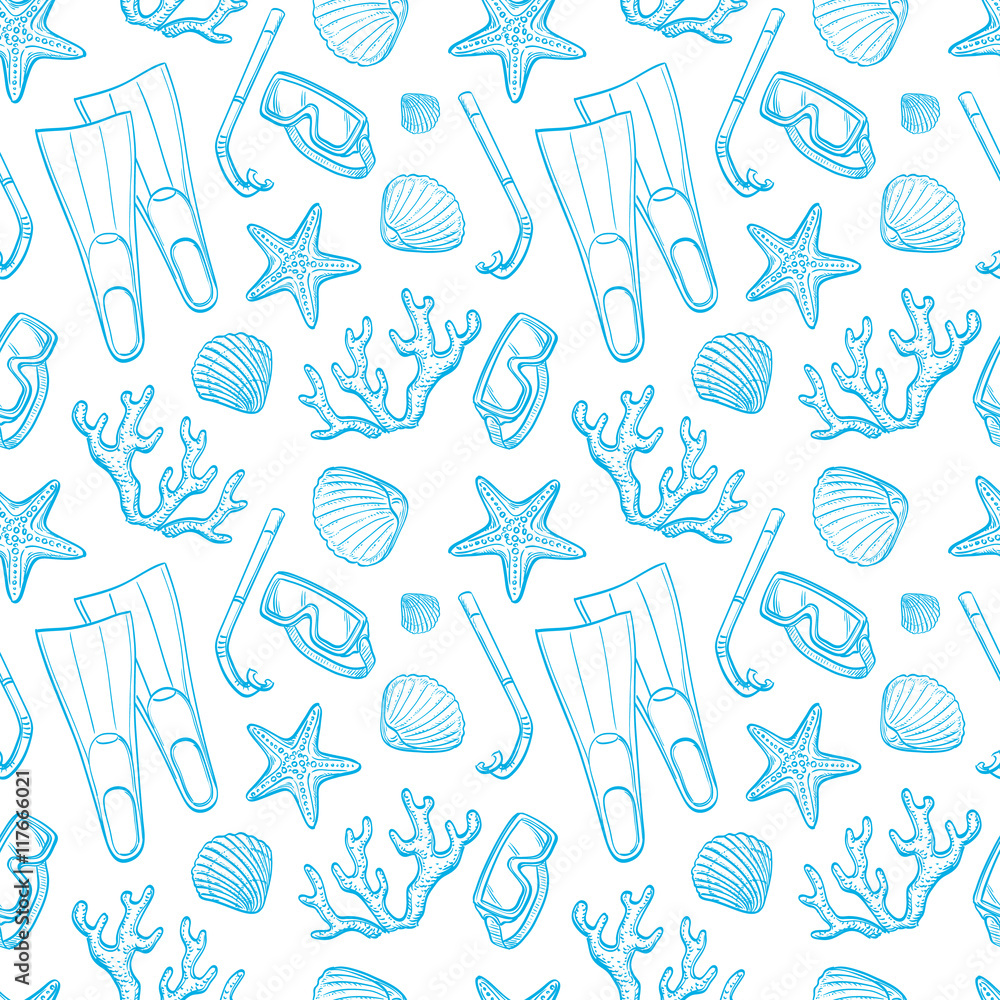 Underwater blue treasures