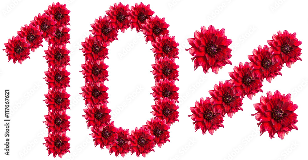 figures 10% of the letters written by flowers