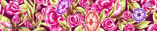vintage wallpaper floral illustration skinali design photo