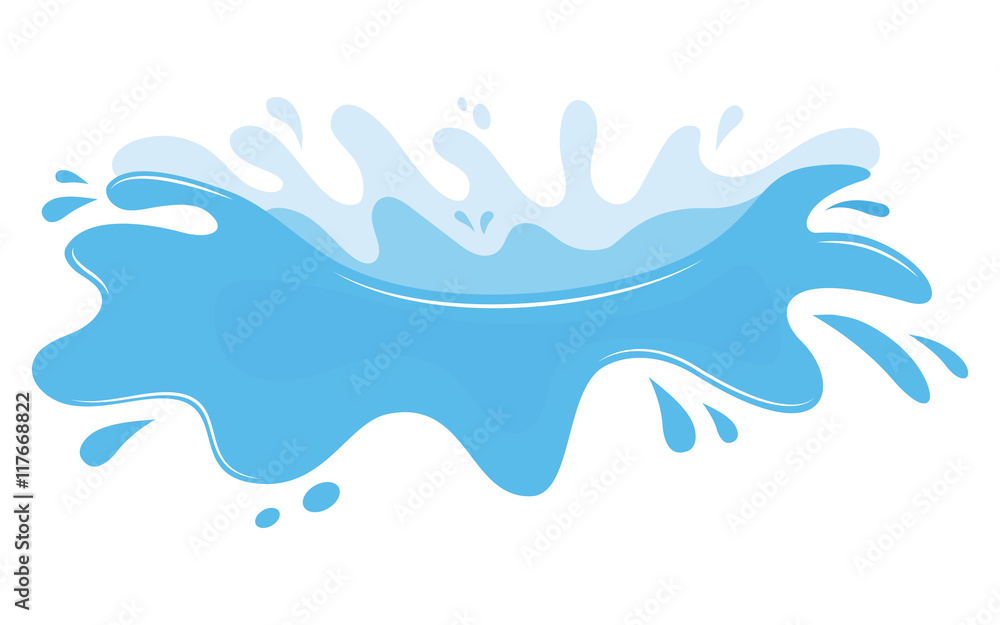 vector illustration water splash