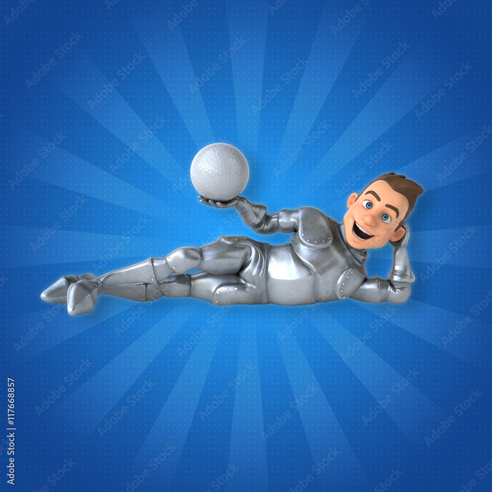 Naklejka premium Fun knight