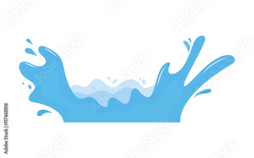 vector illustration water splash