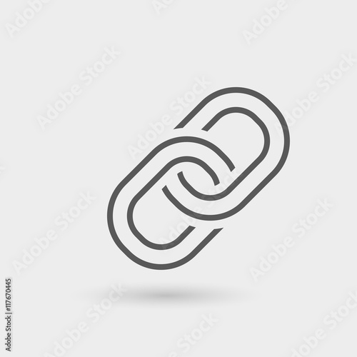 link thin line icon