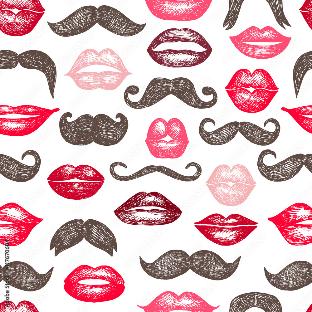 Ladies and gentlemen seamless pattern. Ladies and gentlemen seamless pattern.