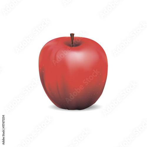 apple on a white background