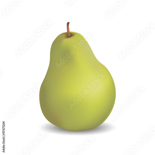 pear on a white background