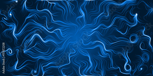 energy trails abstract with curved lines.