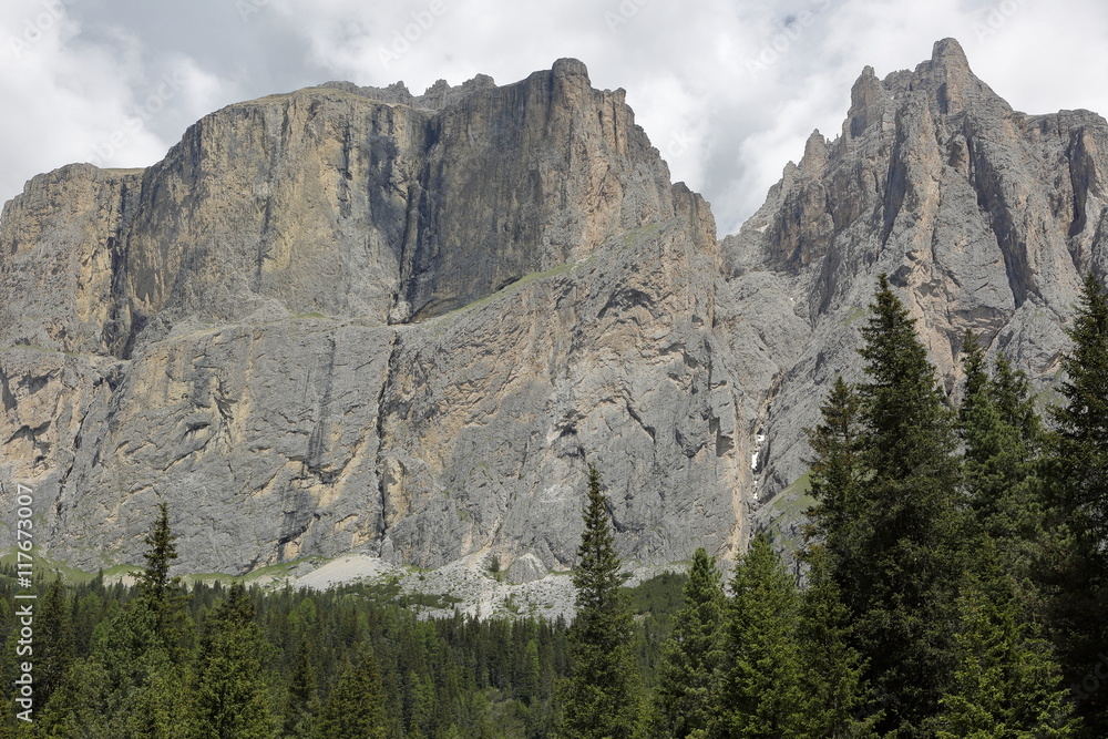 mountain panorama of the Dolomites