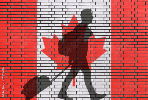 Obraz na płótnie Travel in Canada w salonie