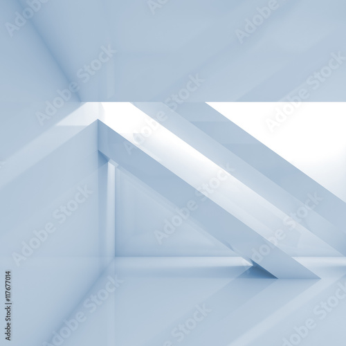 Abstract interior 3 d digital square background