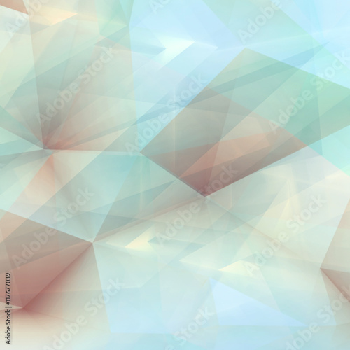 Abstract digital 3d polygonal background  square